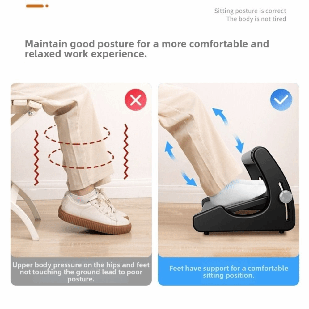 Apoio de pés ajustável para co - Footrest Under Desk avaliação e preço