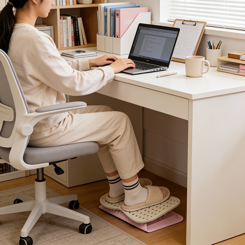 Apoio de pés portátil com orif - Footrest Under Desk avaliação e preço